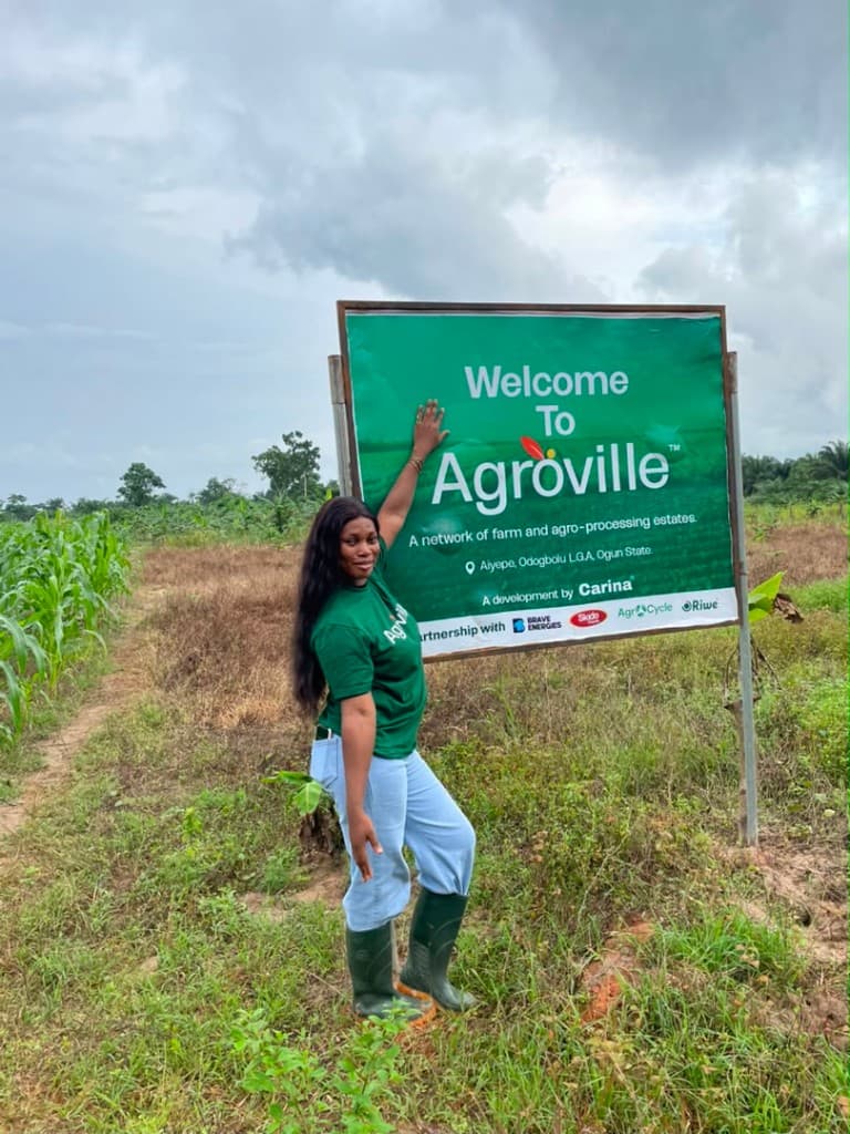 AgroVille farmland estate sign at Aiyepe, Odogbolu LGA, Ogun State